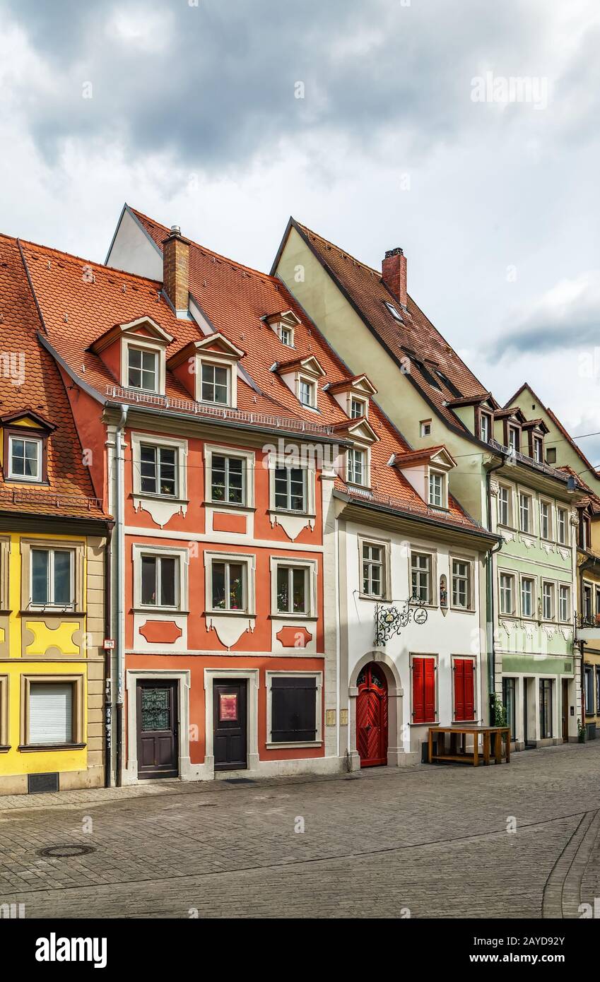 Street in Bamberg, Germany Stock Photo