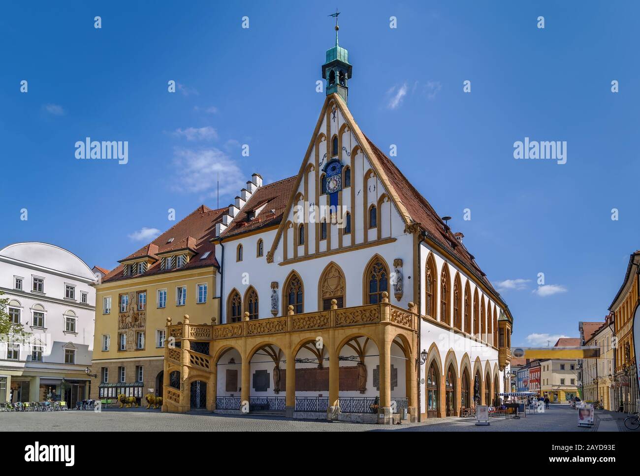 Town hall in Amberg, Germany Stock Photo Alamy