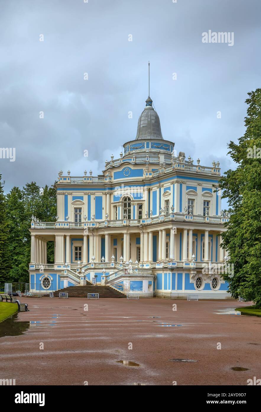 Russian royal residence in Oranienbaum, Russia Stock Photo
