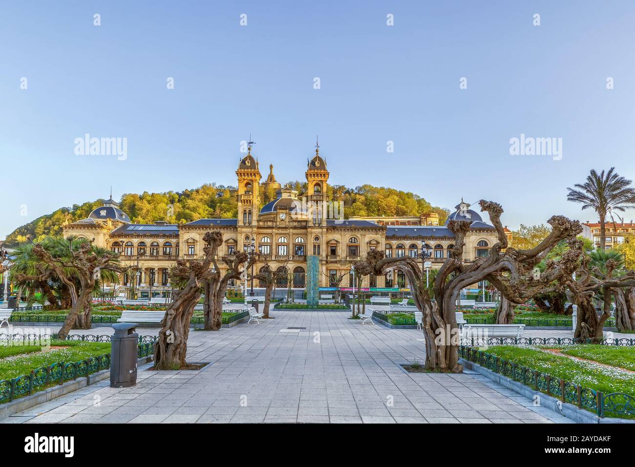 San Sebastian Town hall, Spain Stock Photo Alamy