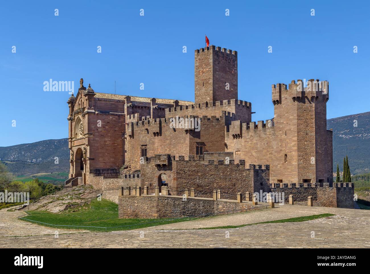 Castle of Xavier, Spain Stock Photo