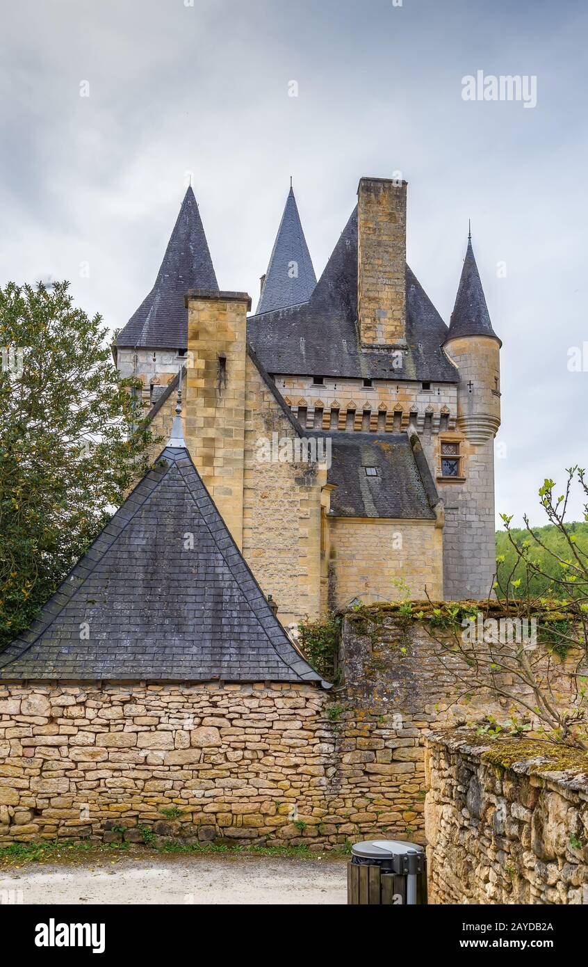 Chateau de Clerans, Saint-Leon-sur-Vezere, France Stock Photo