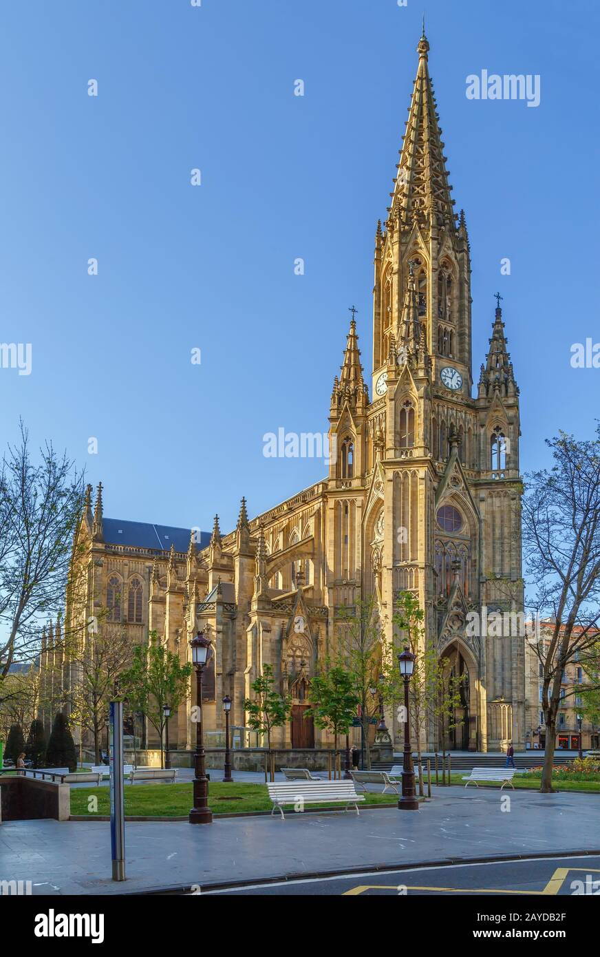 San sebastian spain church cathedral hi-res stock photography and ...