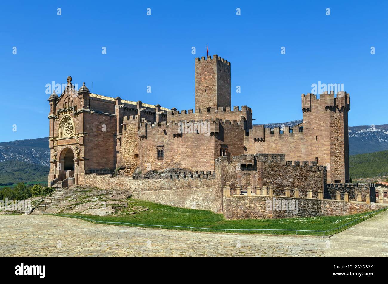 Castle of Xavier, Spain Stock Photo