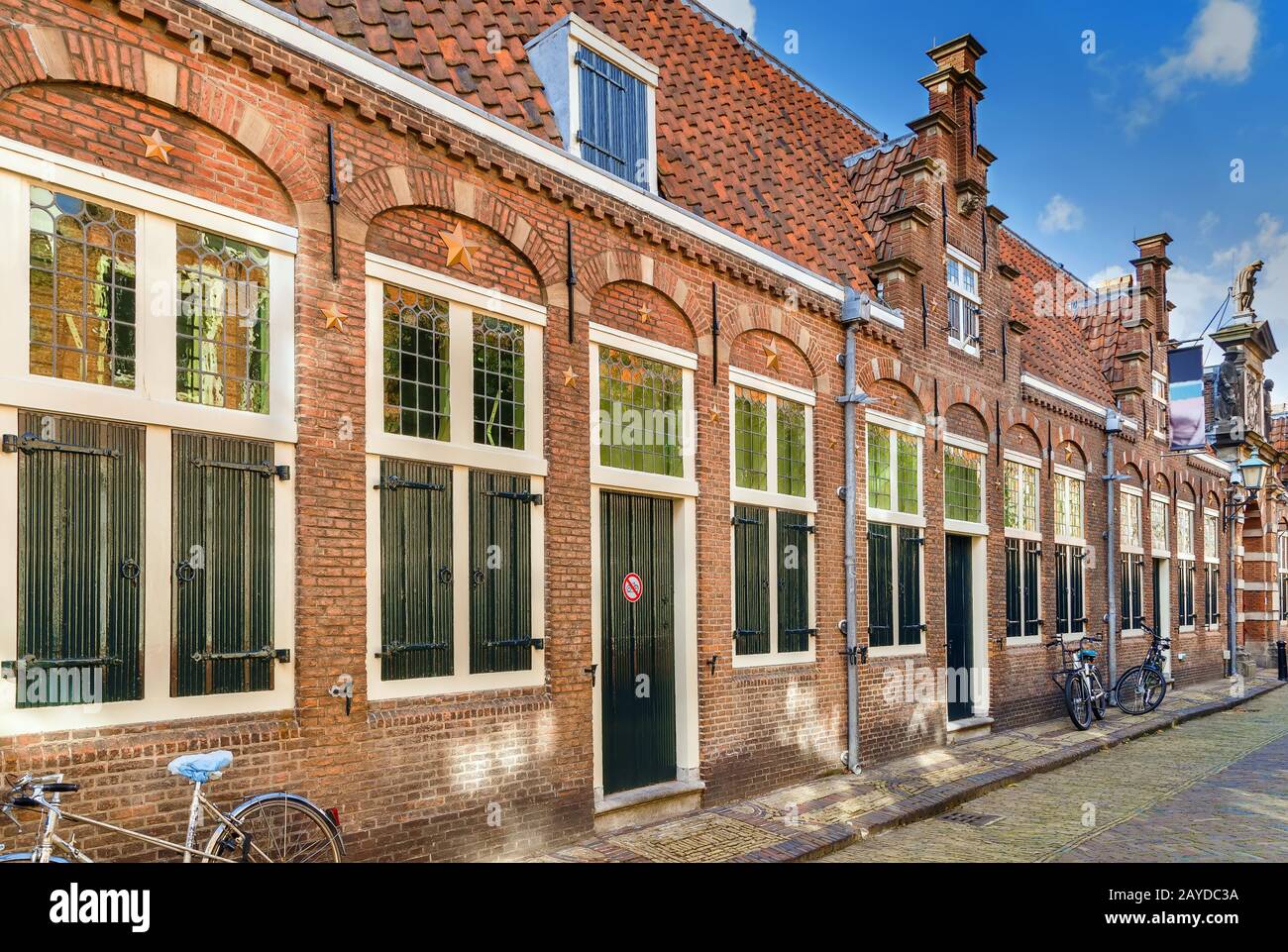 Groot Heiligland street, Haarlem, Netherlands Stock Photo