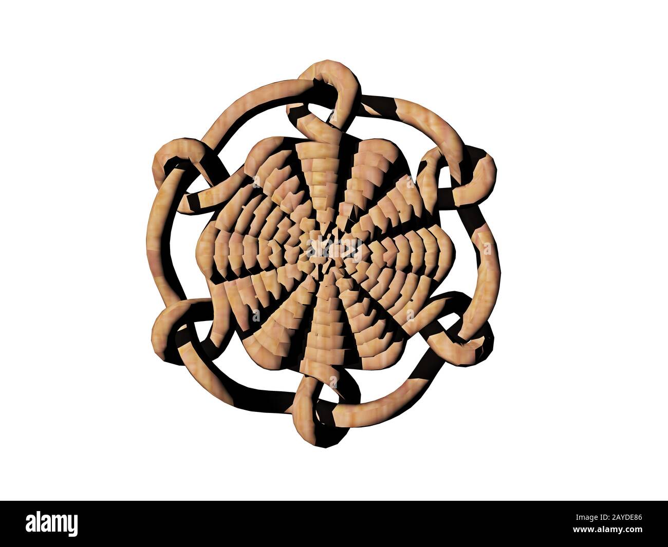round knot pattern Stock Photo