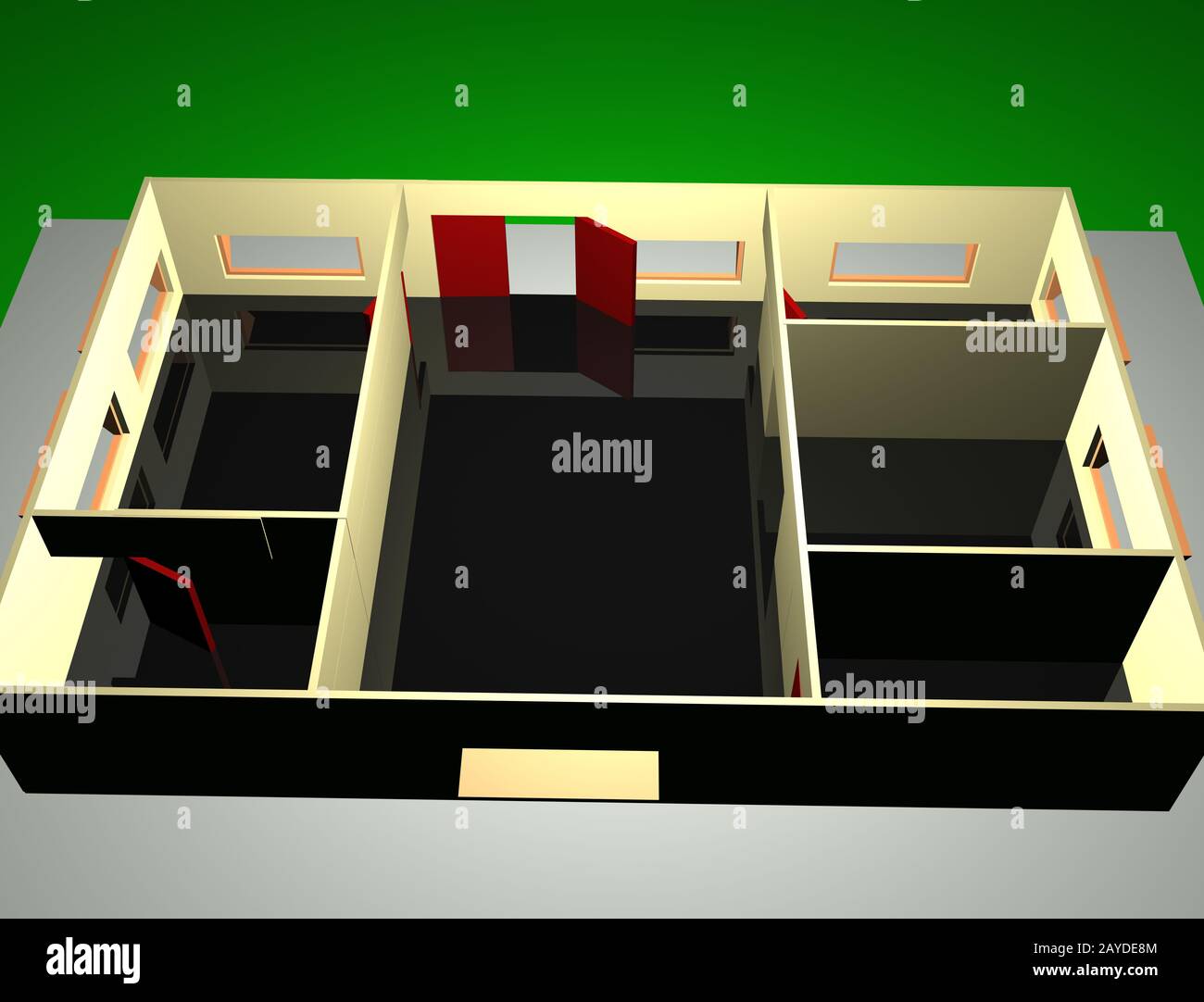 Floor plan of a house Stock Photo - Alamy