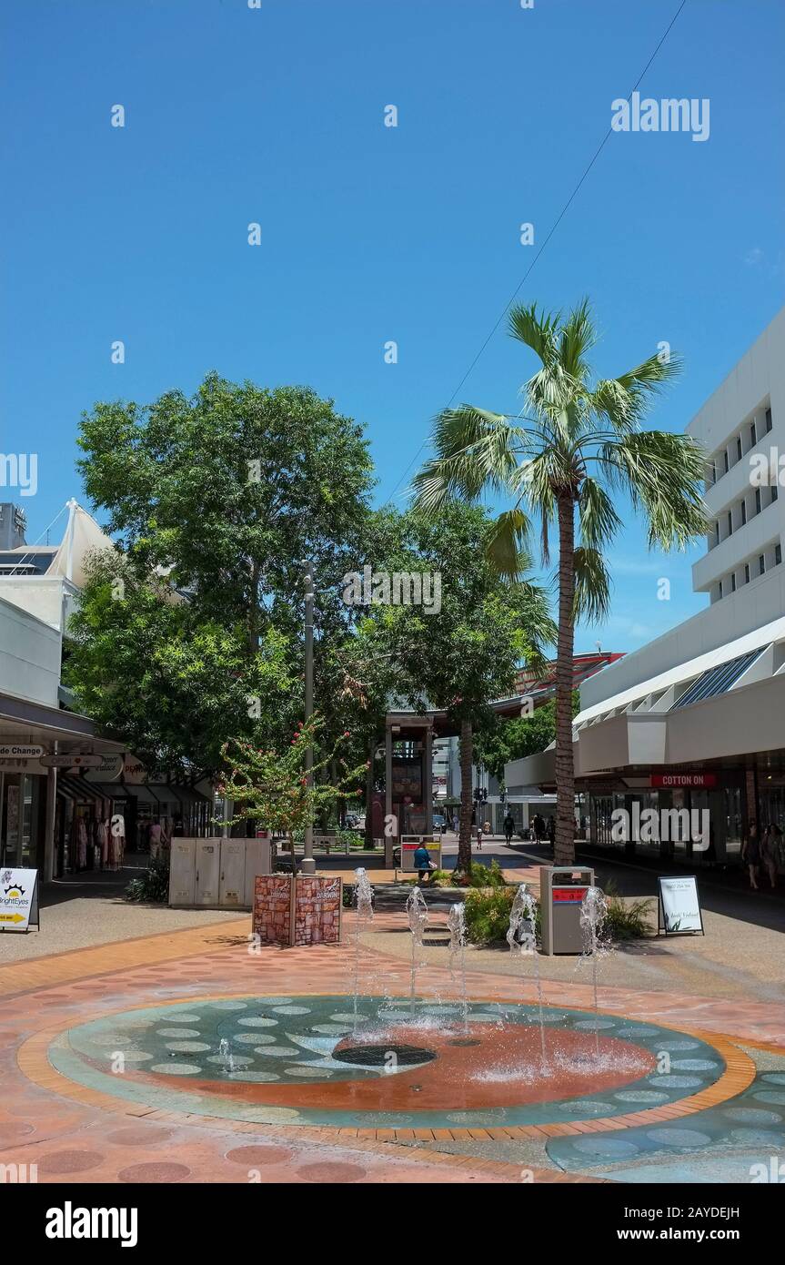 The Smith Street Mall in Darwin City, capital of the Northern Territory