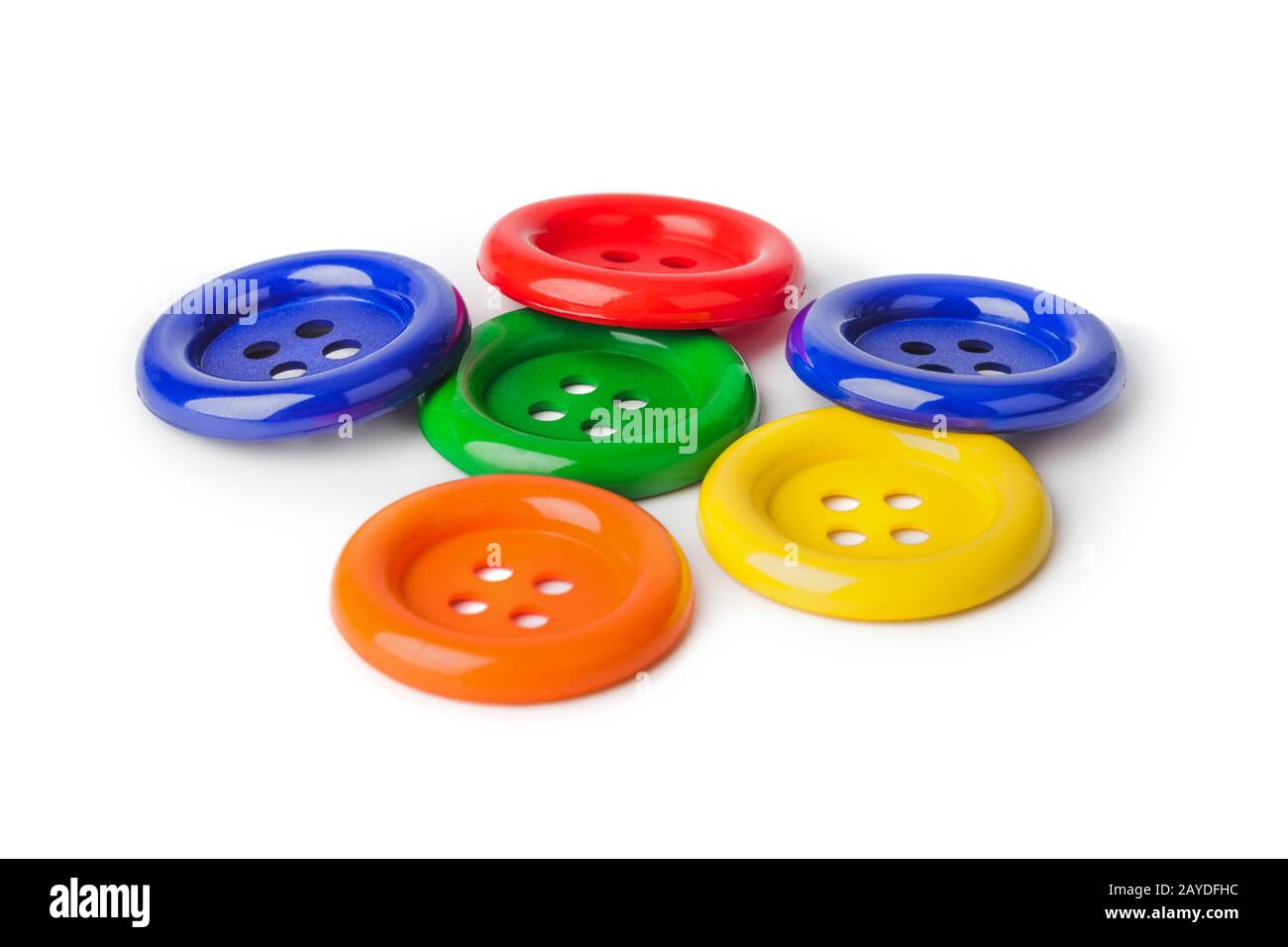 Multicolored buttons Stock Photo