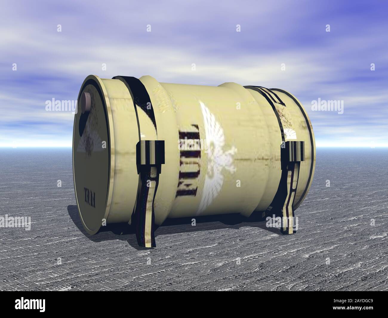 big yellow steel fuel Stock Photo Alamy