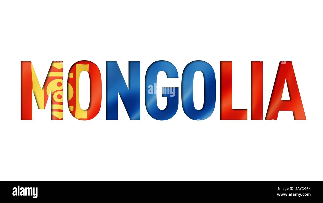 mongolia flag text font Stock Photo - Alamy