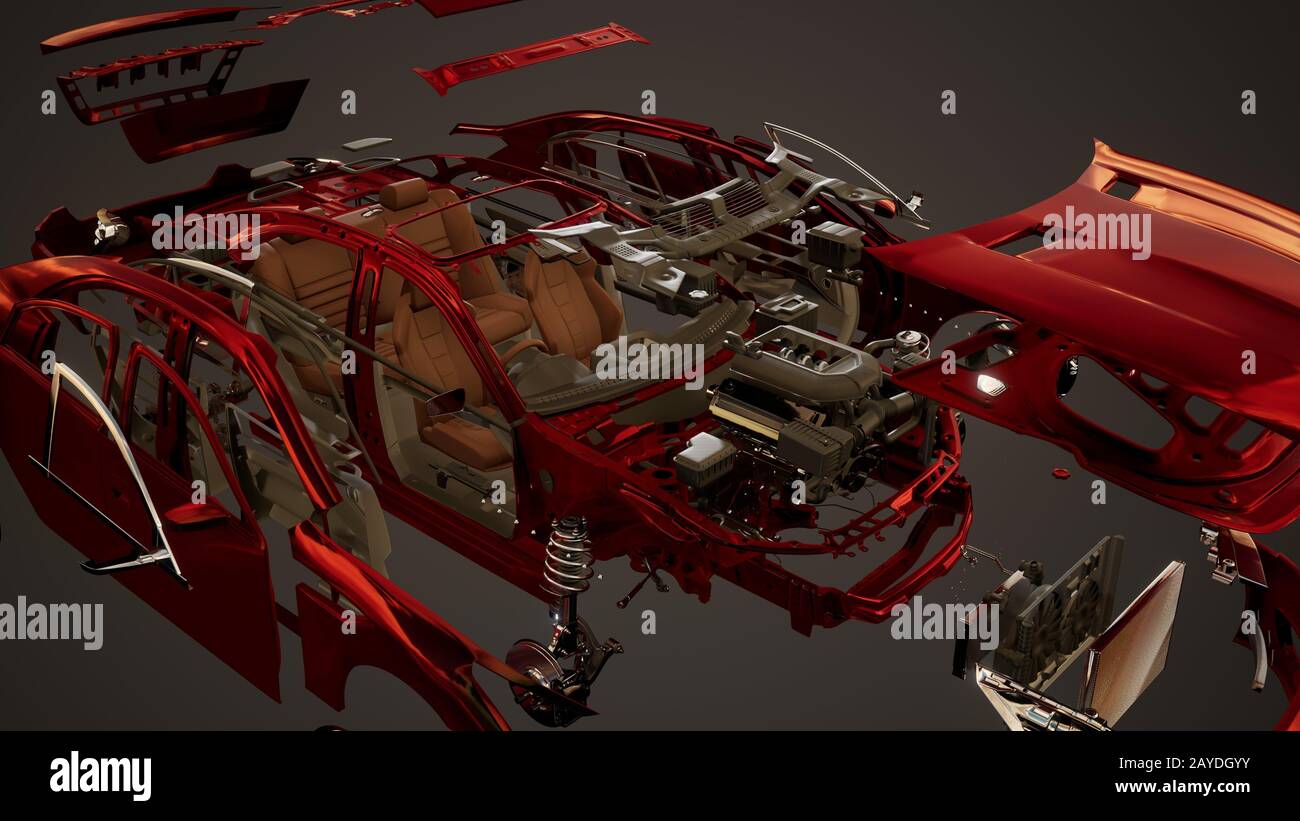 Disassembled car parts hires stock photography and images Alamy
