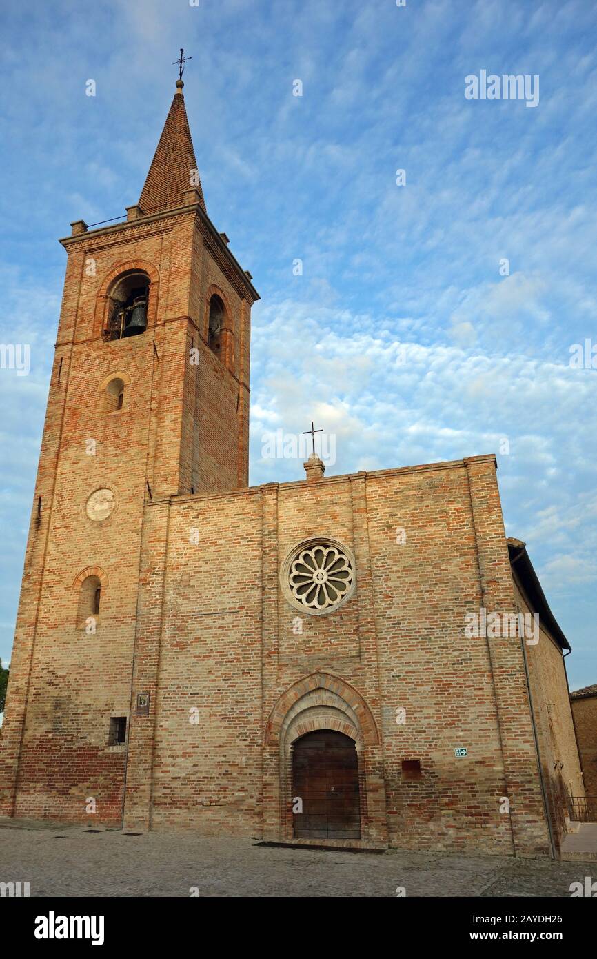 Chiesa Di San Pietro Apostolo In Castignano Italy Stock Photo Alamy