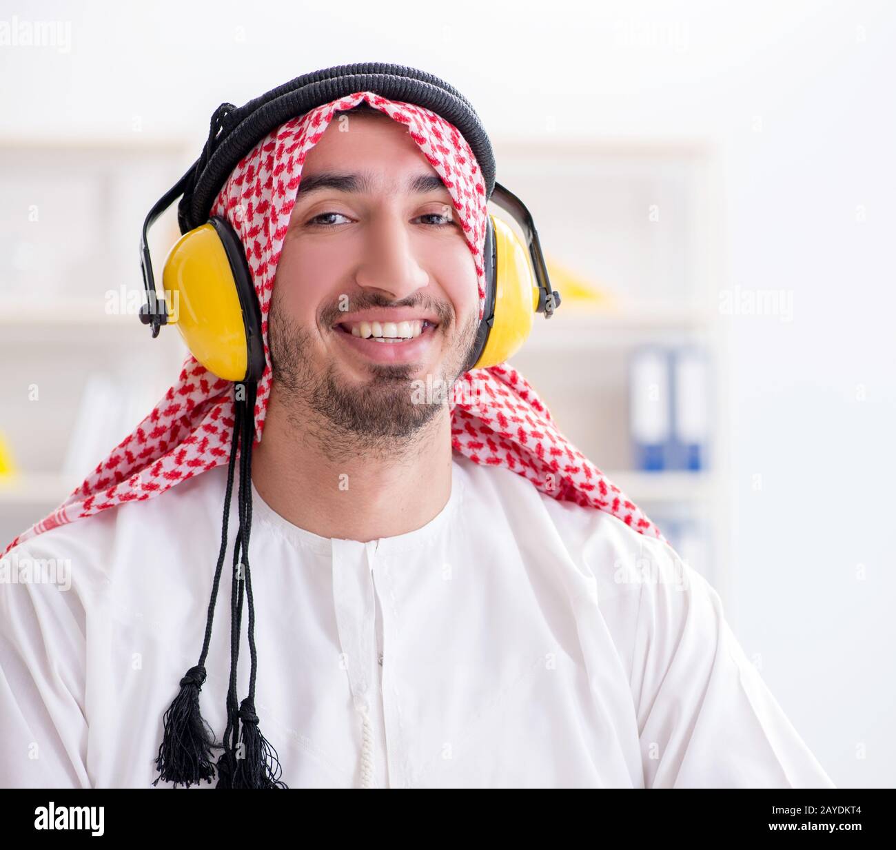 Arab engineer working on new project Stock Photo - Alamy