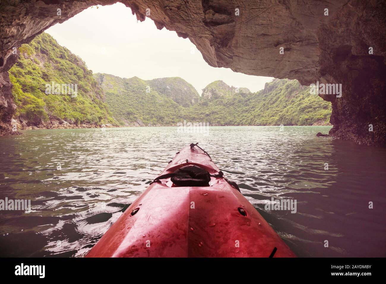Canoe in Vietnam Stock Photo