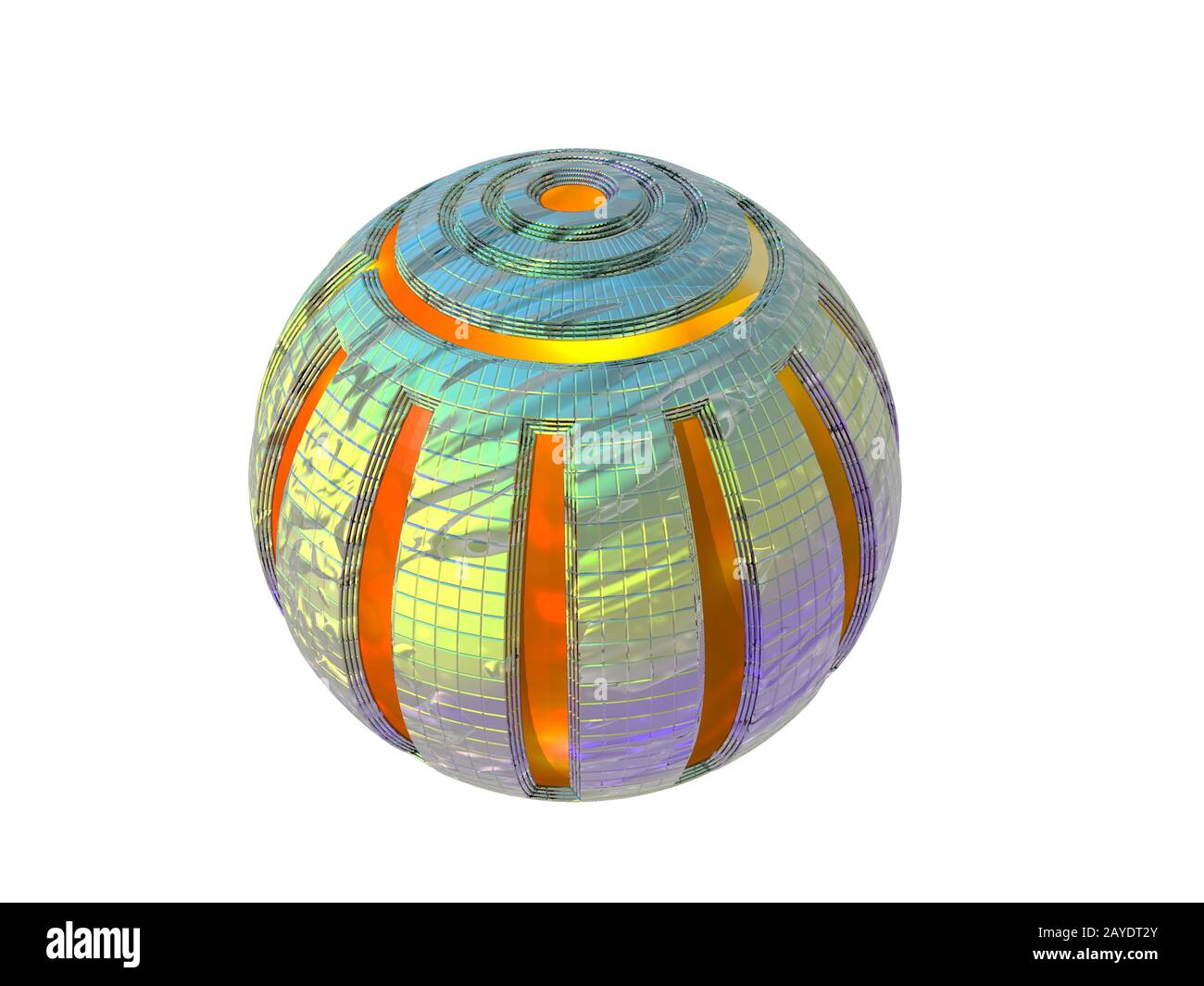 futuristic spherical sphere Stock Photo