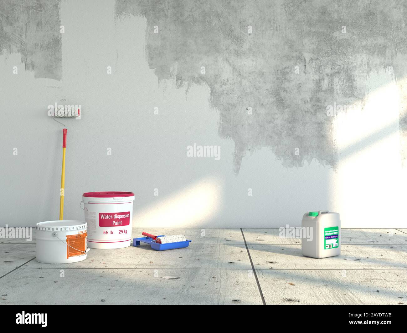 3D rendering wall painting Stock Photo Alamy