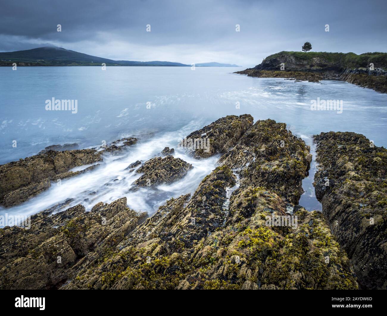 Find the perfect county cork black & white image. The sea photographed using a slow shutter speed in Myrtleville, County Cork, Ireland. The sea Abbey cemetery on the shores of Bantry Bay County Cork Ireland Date: circa 1832. View of County Cork Black and White Stock Photos & Images - Alamy
