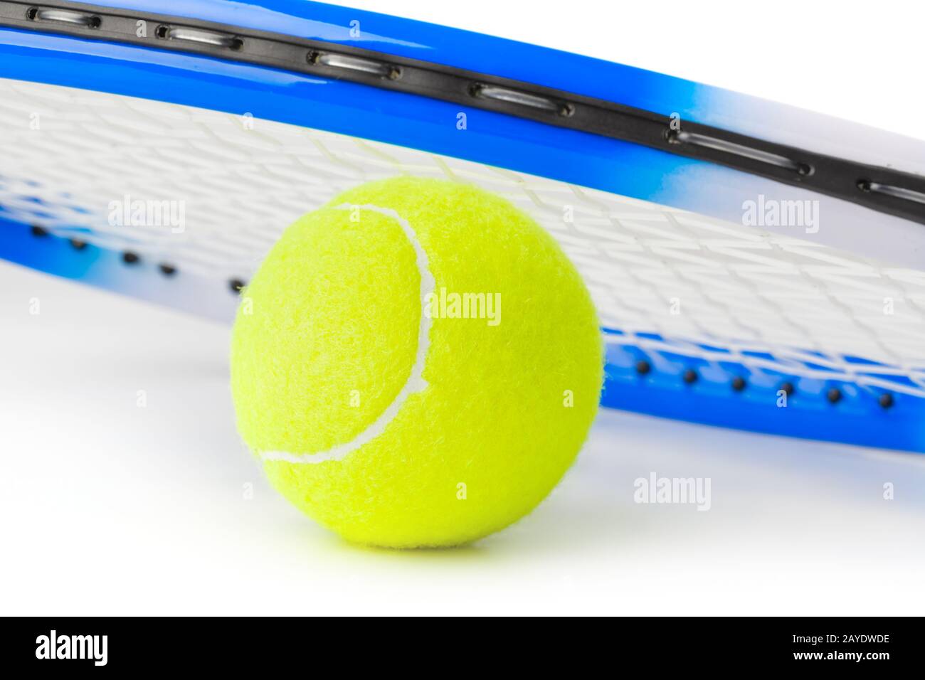 Tennis racket and ball Stock Photo Alamy