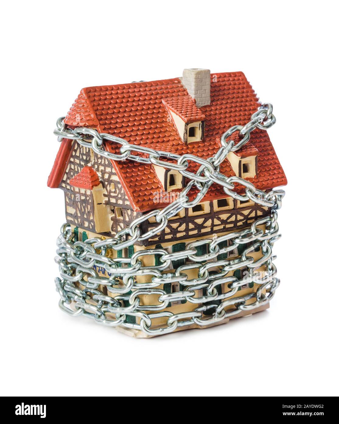 House and chain Stock Photo Alamy