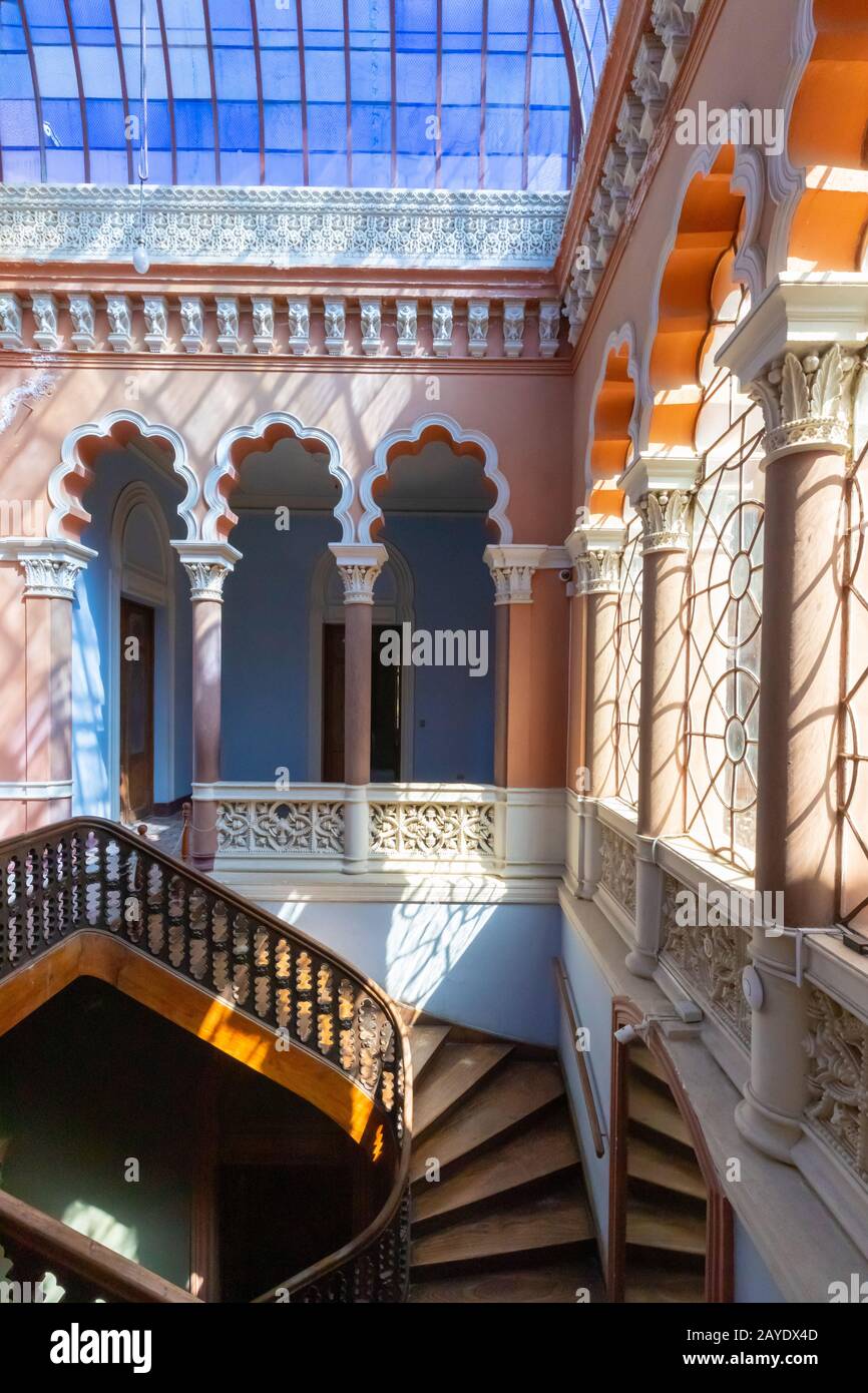 Sucre Bolivia interior of the castle La Glorieta Stock Photo