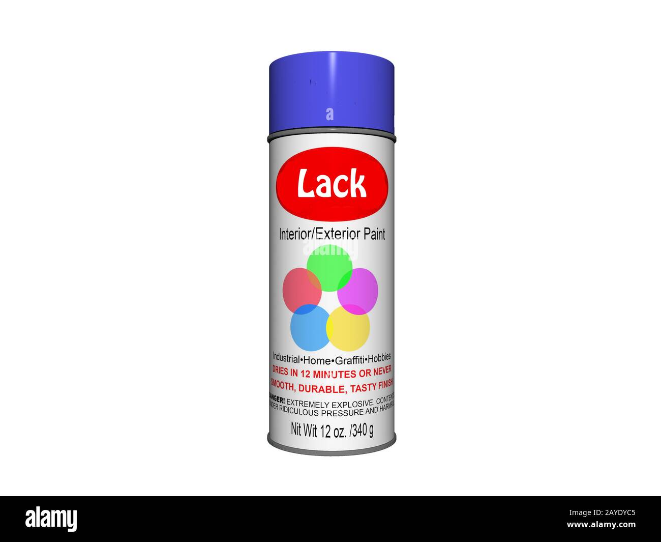 Color spray can of metal Stock Photo