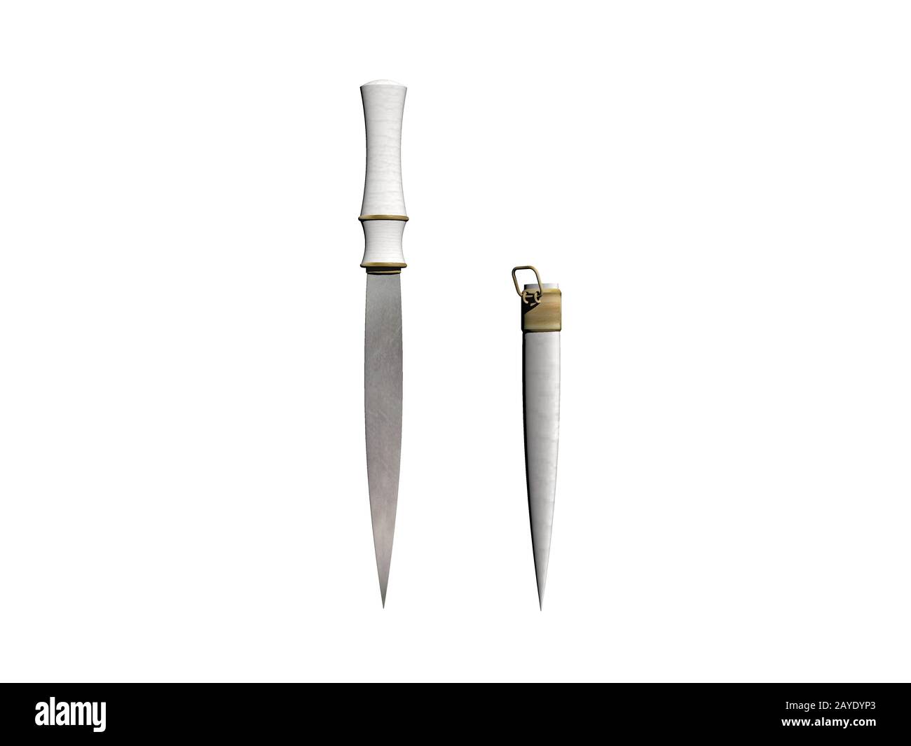 Dagger with sheath Stock Photo - Alamy