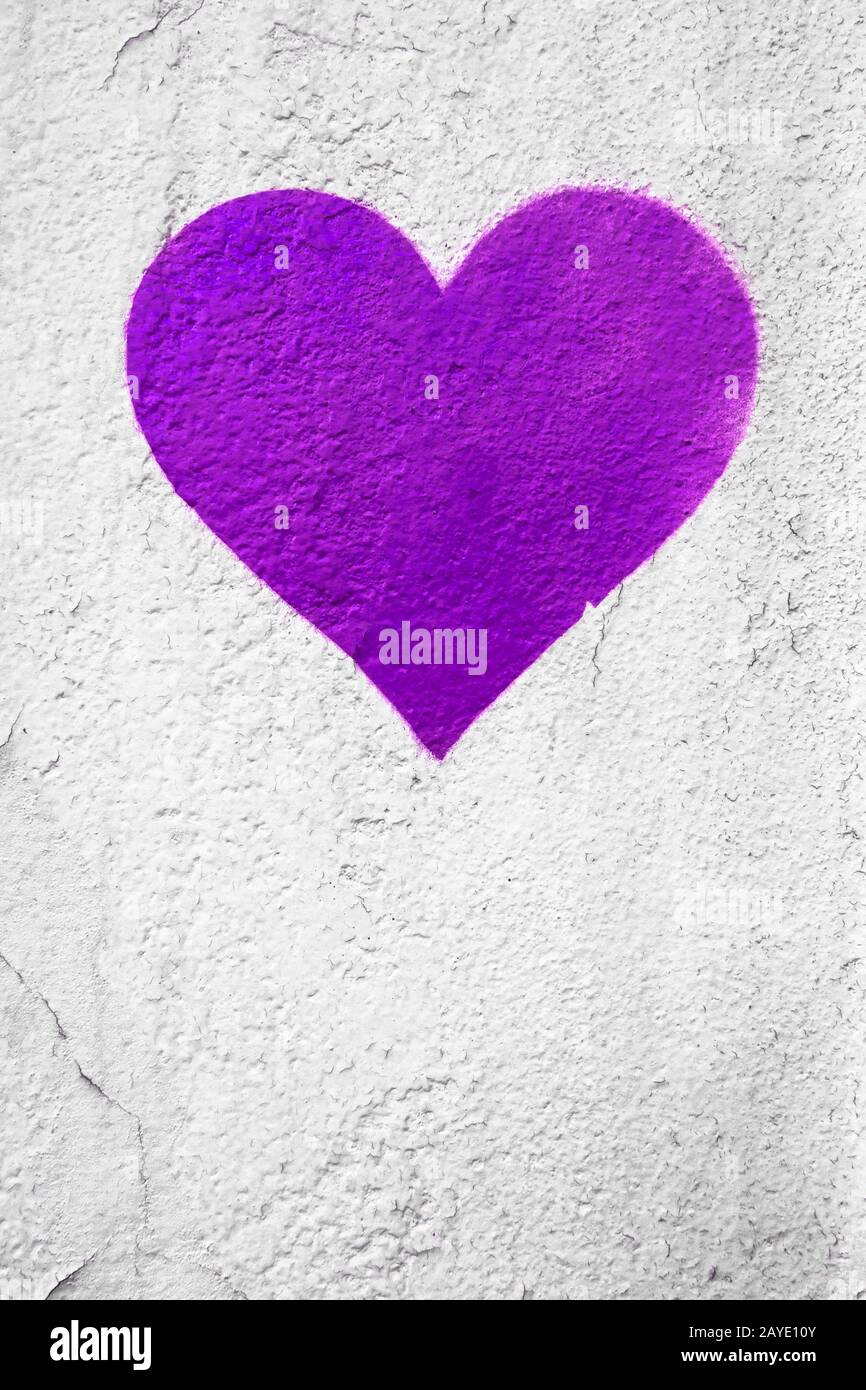 Purple urban Heart Stock Photo Alamy