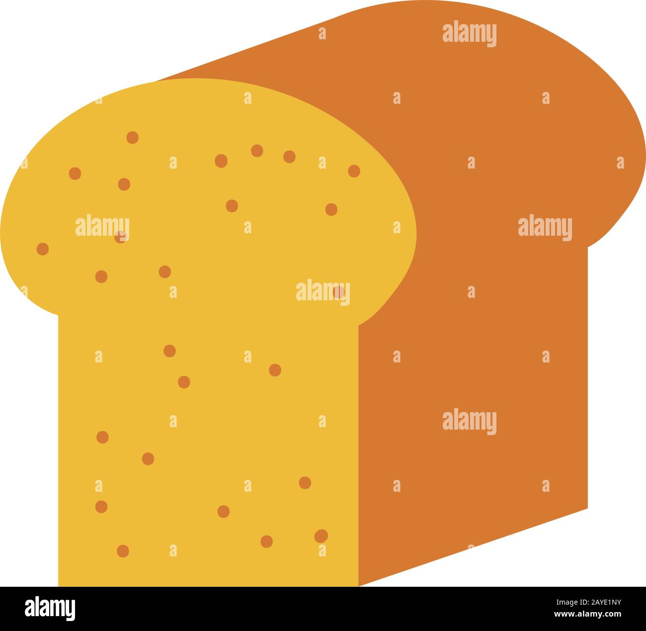 bread sliced pastry bakery flat style Stock Vector Image & Art - Alamy