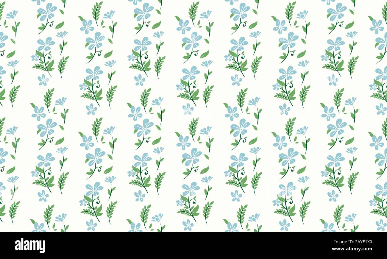 Spring flower pattern background, with beautiful leaf and floral design ...