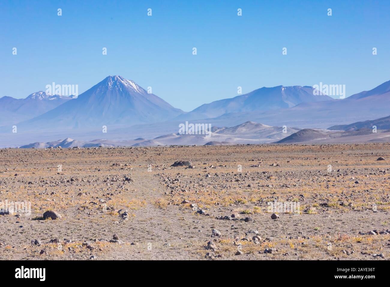 Chile Atacama desert Lascar volcano Stock Photo