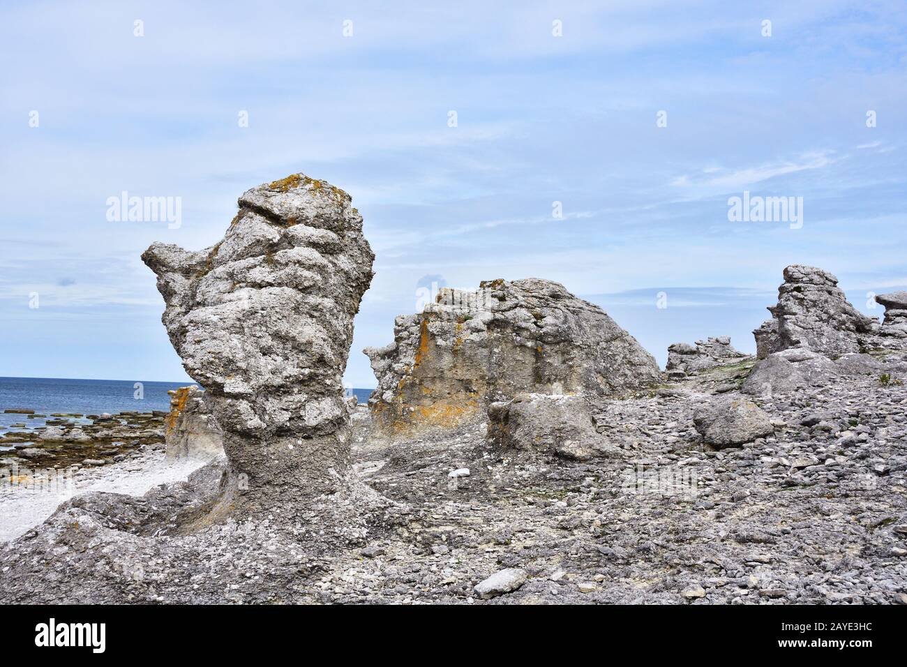 Rauks at Langhammars Stock Photo