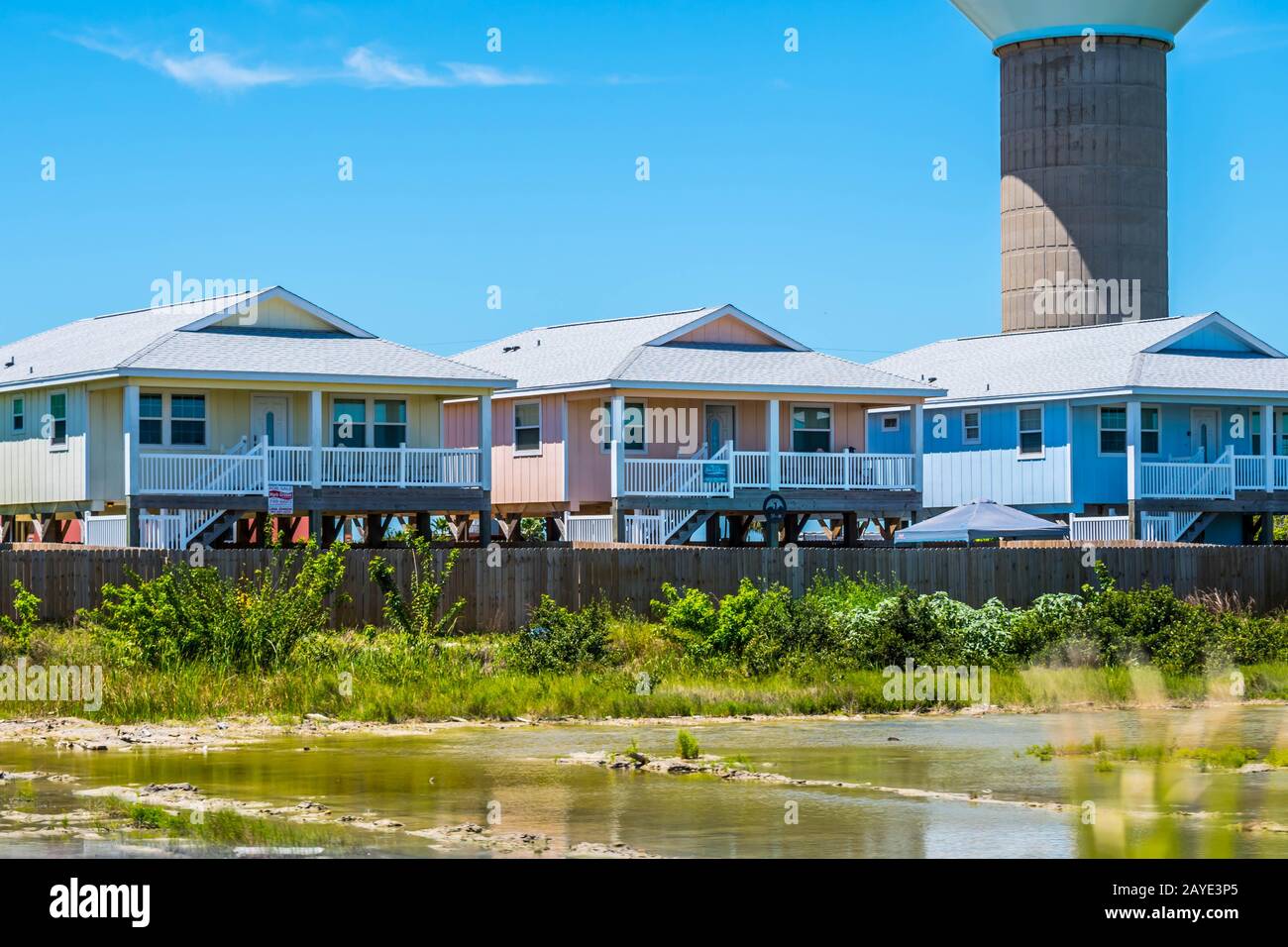 A place of residences in Padre Island NS, Texas Stock Photo Alamy