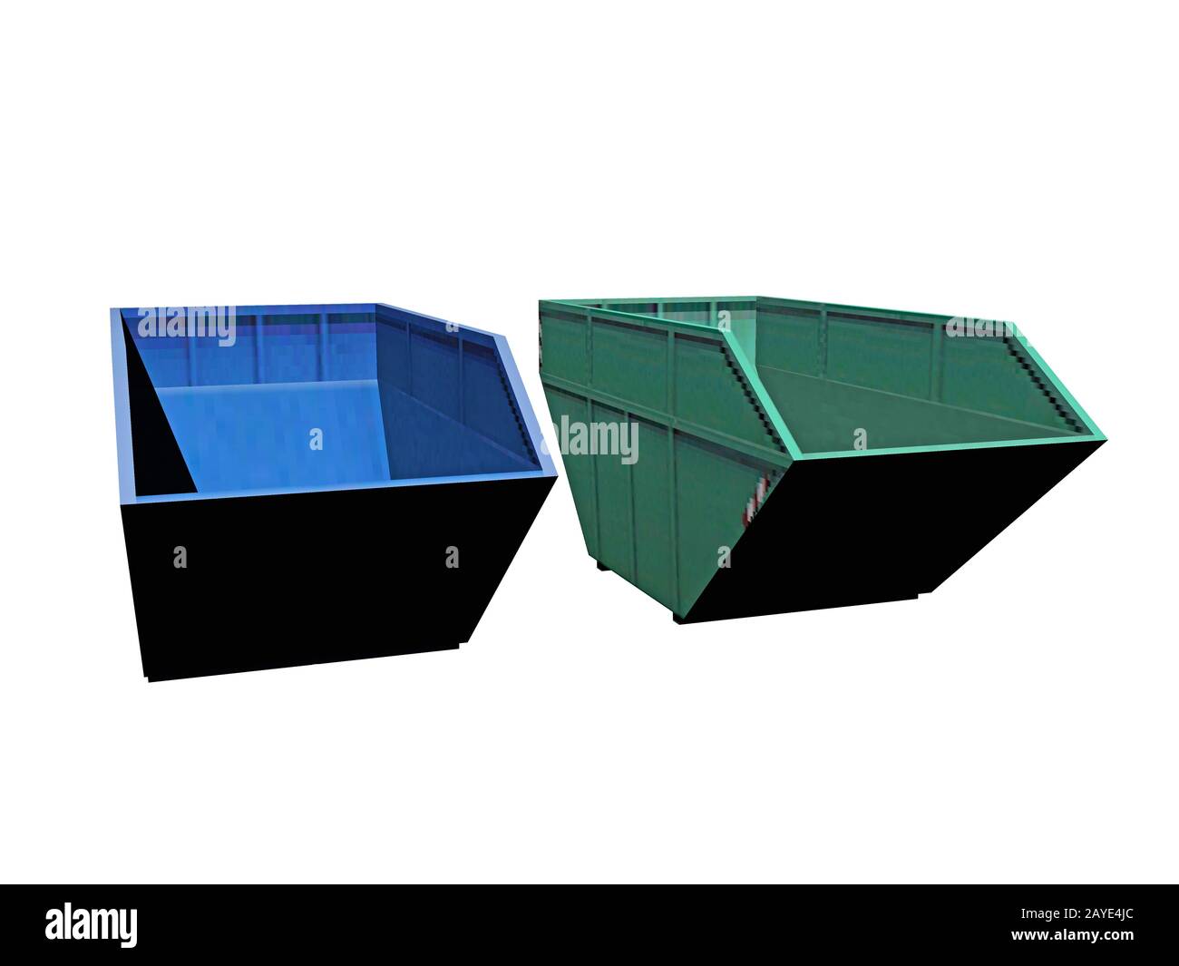 colored containers for waste Stock Photo