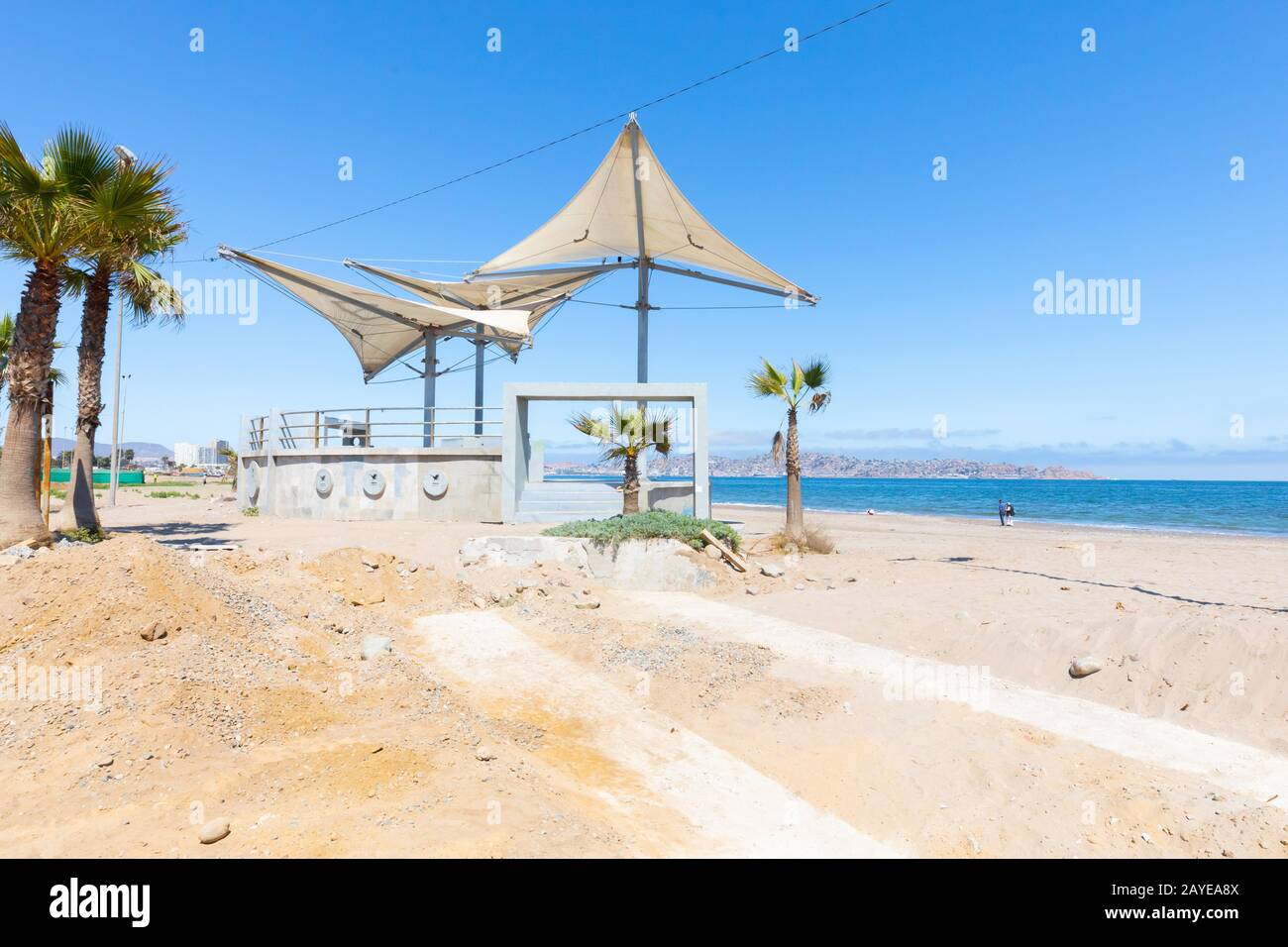 Chile Coquimbo stage for beach events Stock Photo