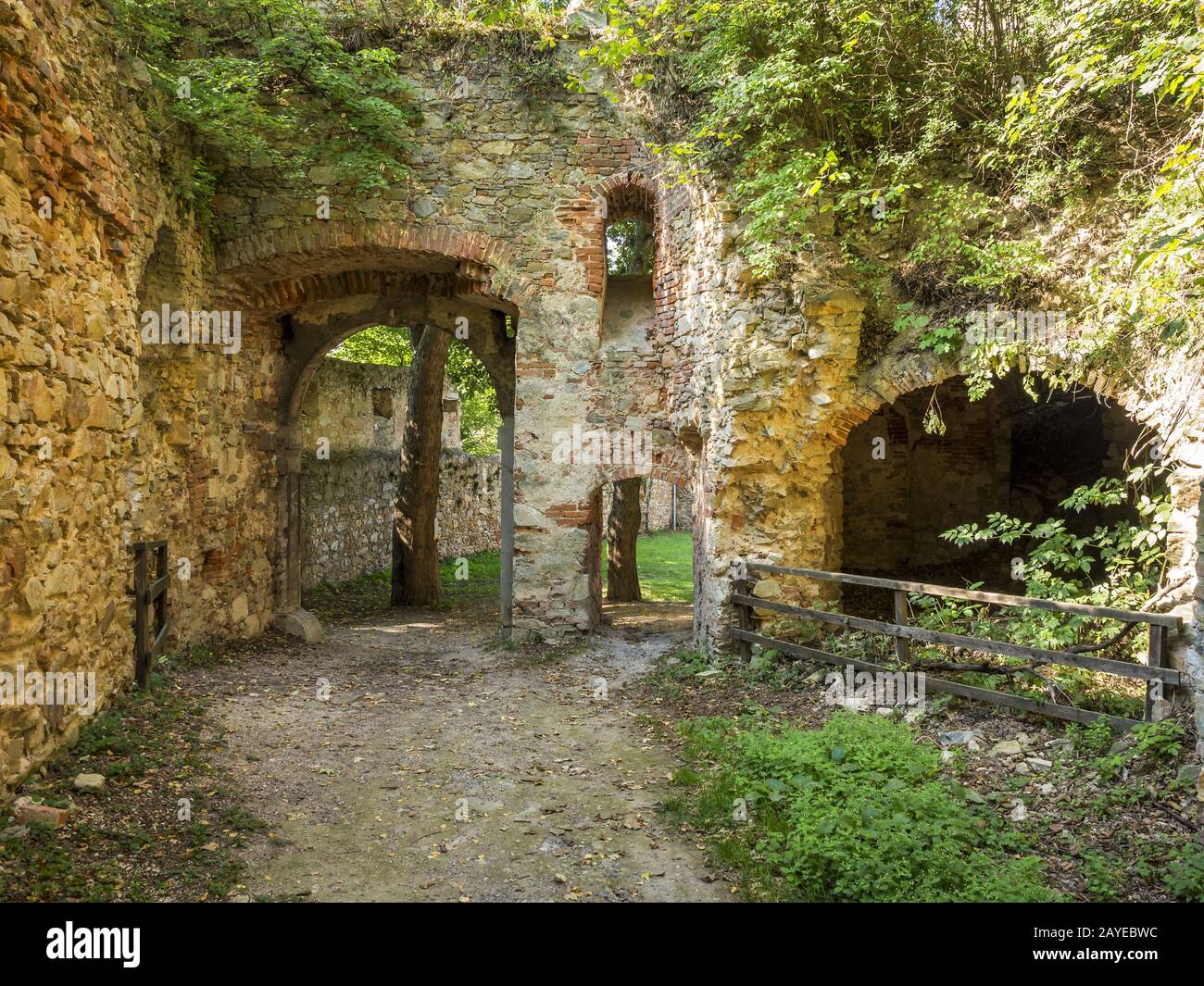 Ruin of castel Landsee in Burgenland Austria Stock Photo