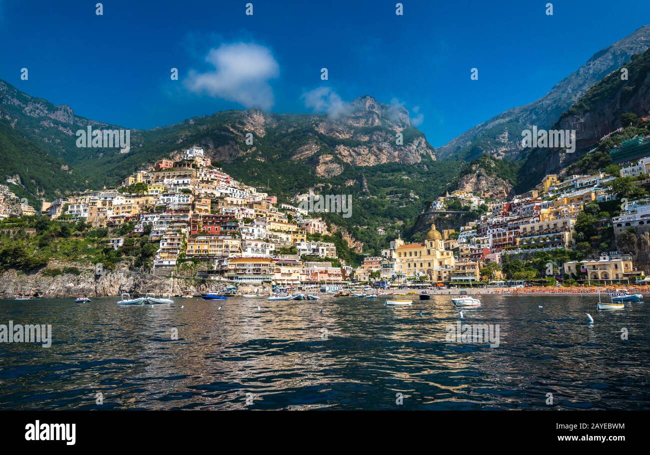 Amalfi coast tourist town hi-res stock photography and images - Alamy