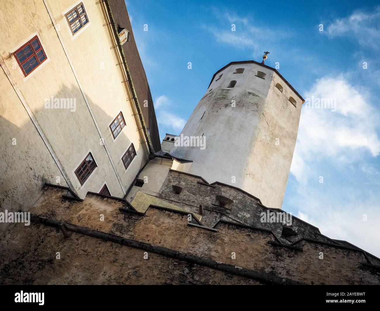 Castle of Forchtenstein in Burgenland Stock Photo