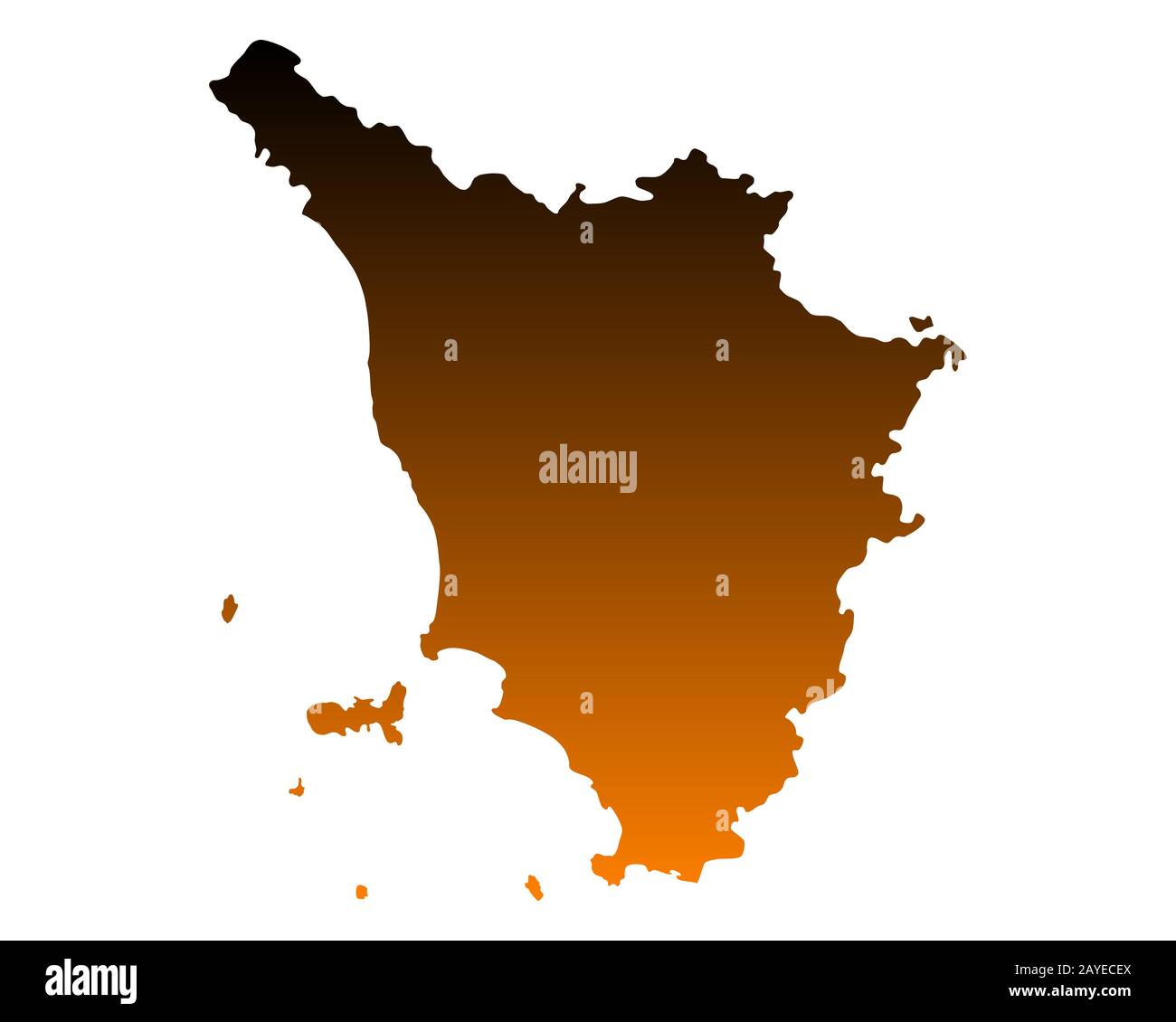 Map of Tuscany Stock Photo Alamy