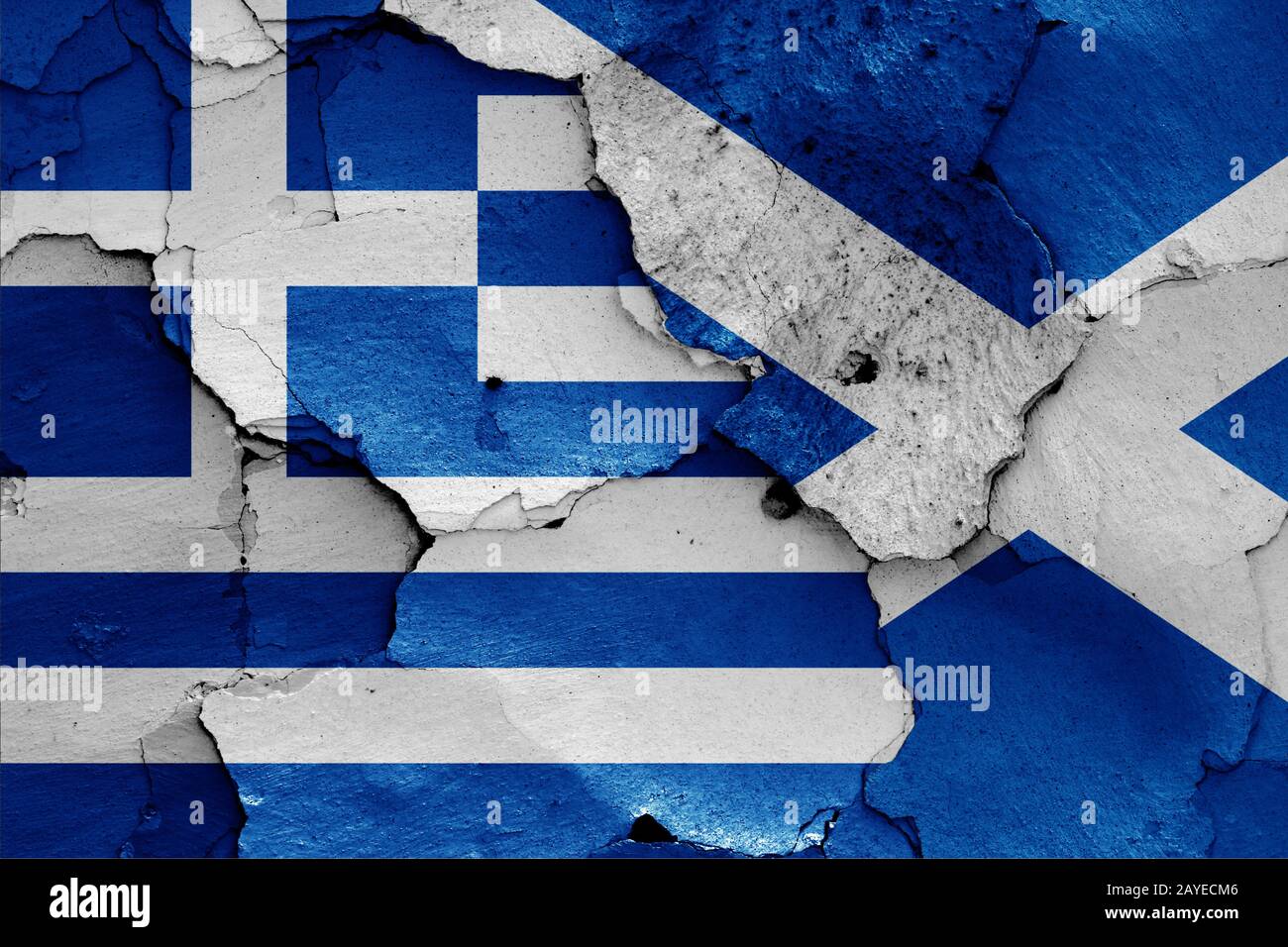 Scotland greece flag hi-res stock photography and images - Alamy
