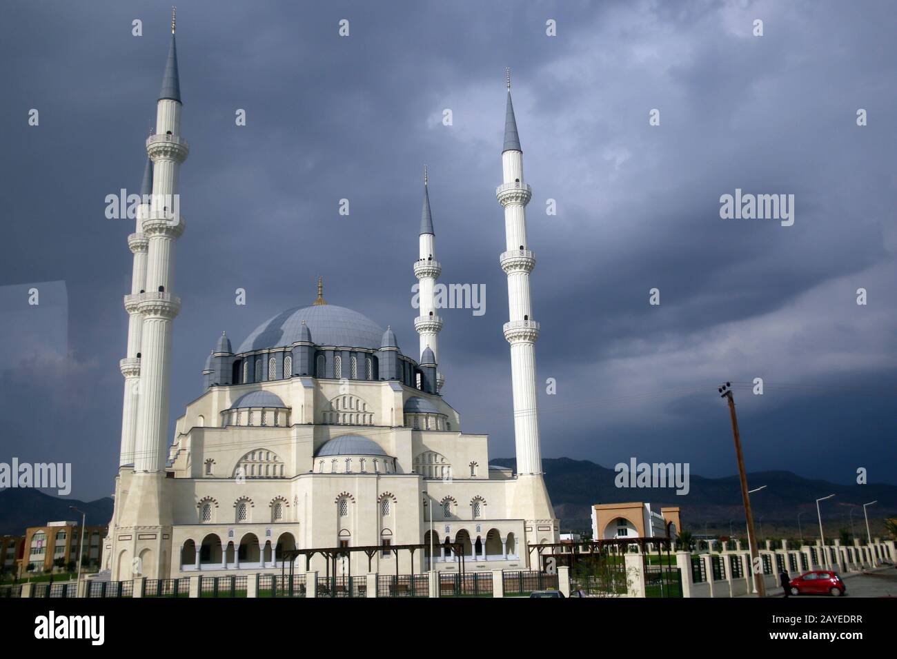 hala sultan camii mosque stock photo alamy