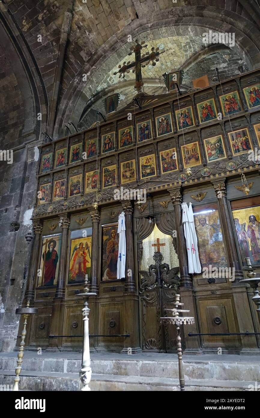 Iconostasis of the monastery church hi-res stock photography and images ...