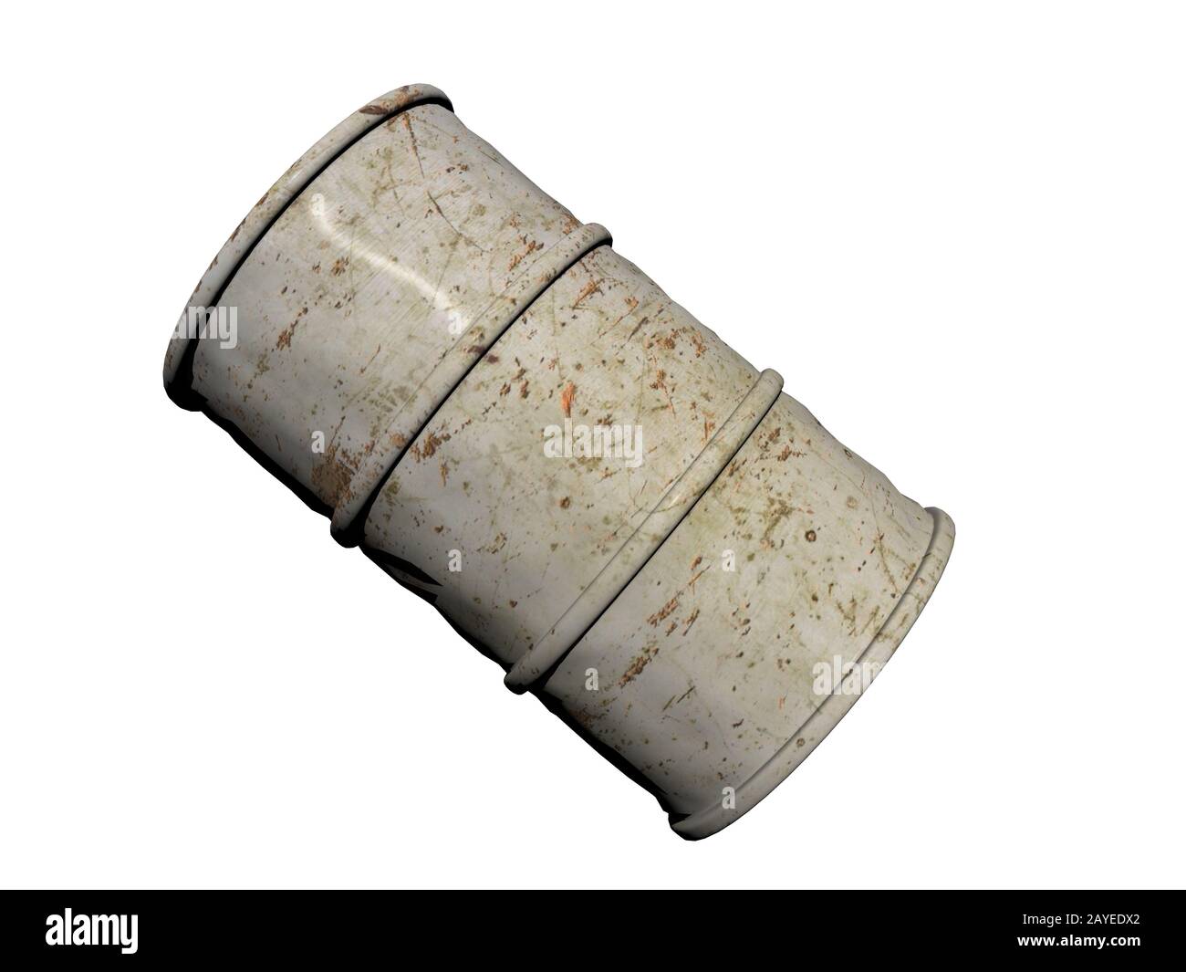 old steel barrel Stock Photo Alamy