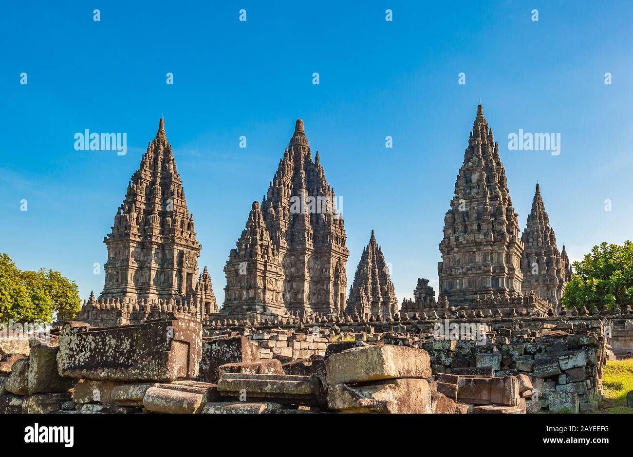 Prambanan temple near Yogyakarta, Java island, Indonesia Stock Photo