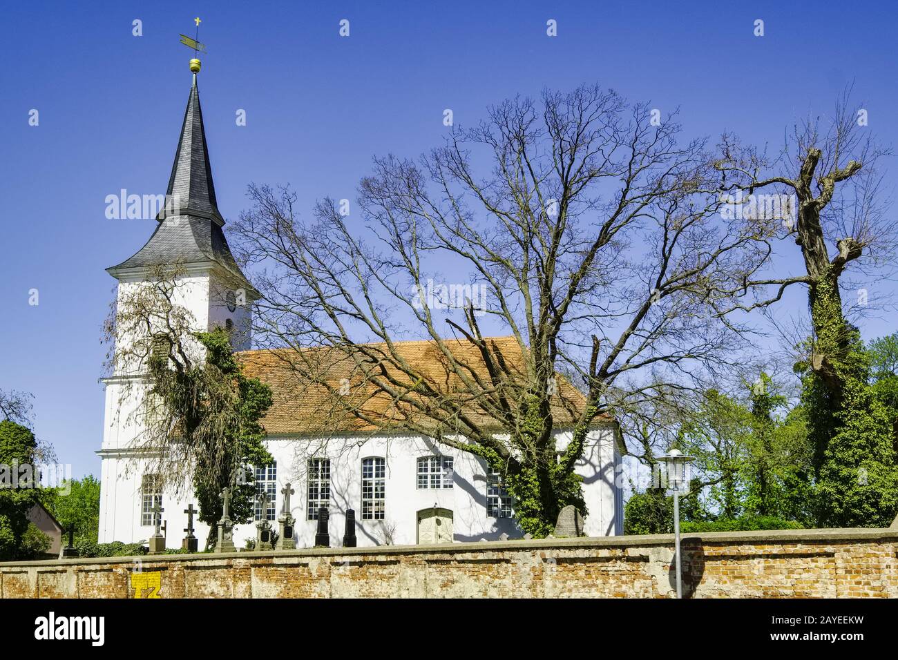 Church Dyrotz, Wustermark, Brandenburg, Germany Stock Photo