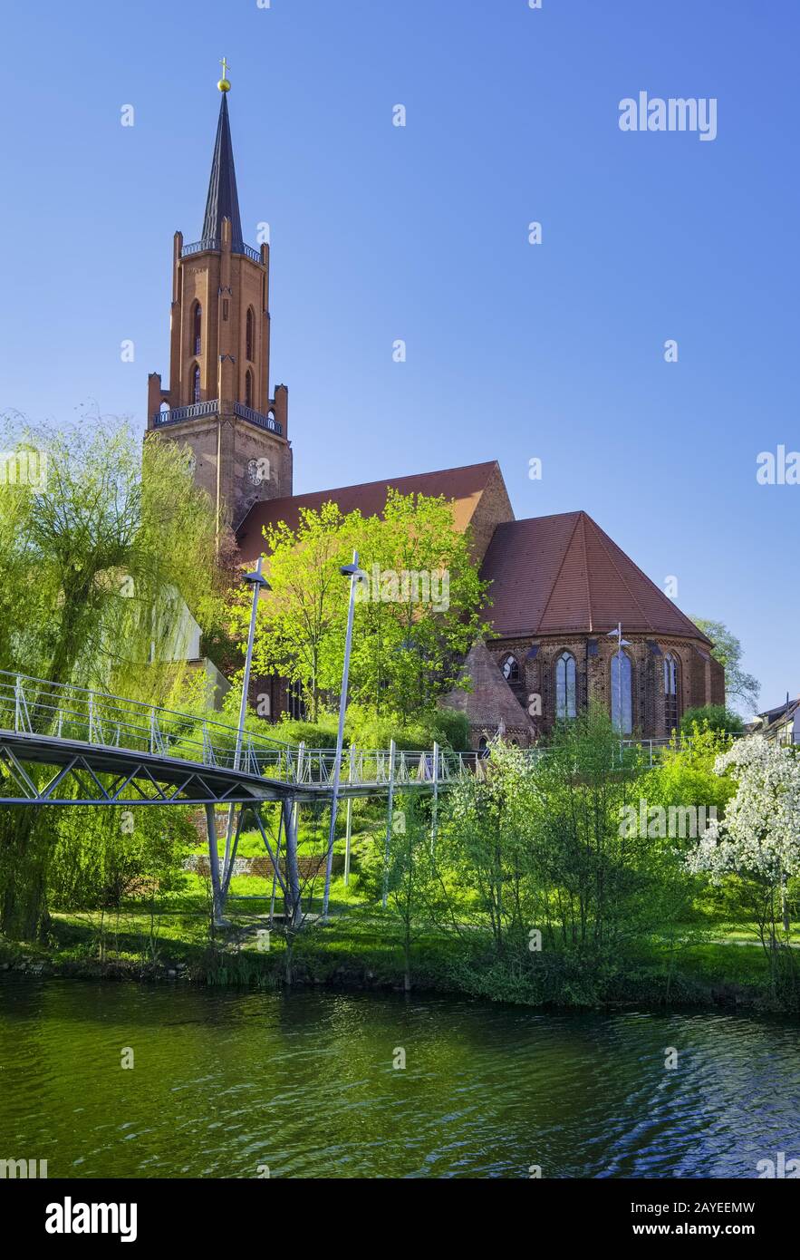 Church St. Marien und Andreas, Rathenow, Brandenburg, Germany Stock Photo