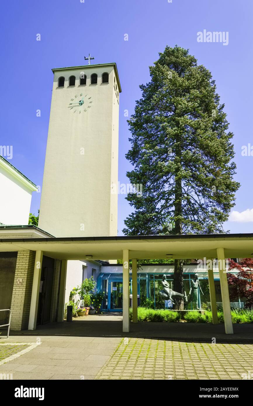 Christmas Church, Haselhorst, Berlin, Germany Stock Photo