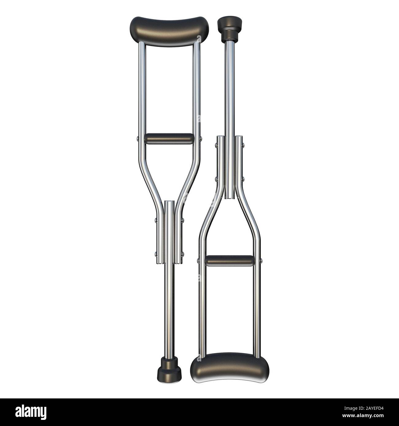 Crutches 3D Stock Photo Alamy