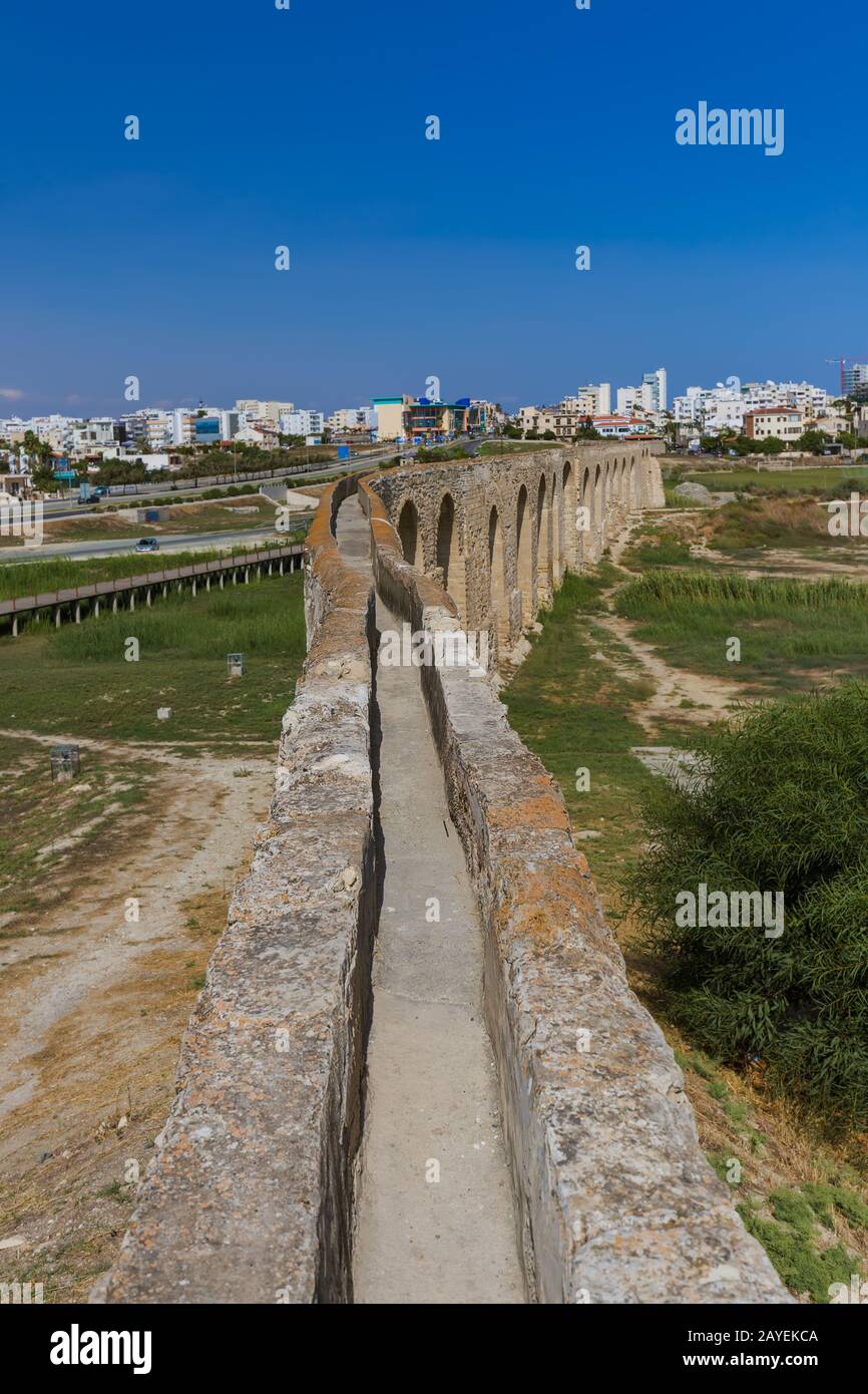 Old Aqueduct in Larnaca Cyprus Stock Photo - Alamy