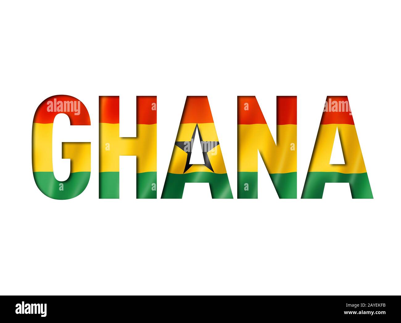 ghanaian-flag-text-font-stock-photo-alamy